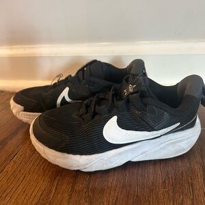 Nike Kids Black and White Athletic Sneakers